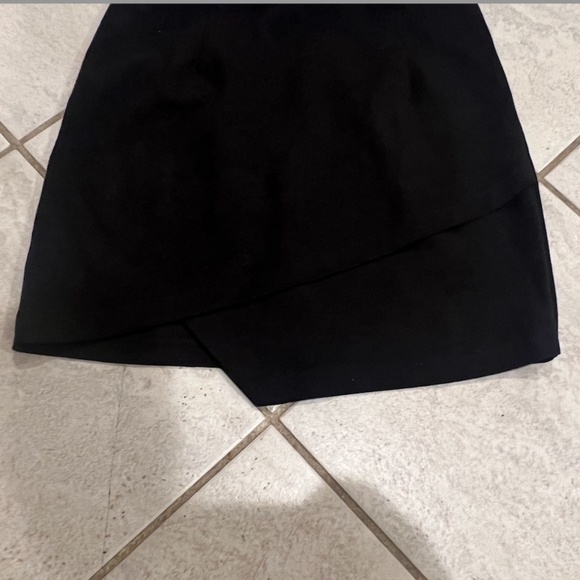 BY THE WAY WOMENS HIGH WAISTED MINI SKIRT, SIZE SMALL, BLACK - Picture 3 of 6